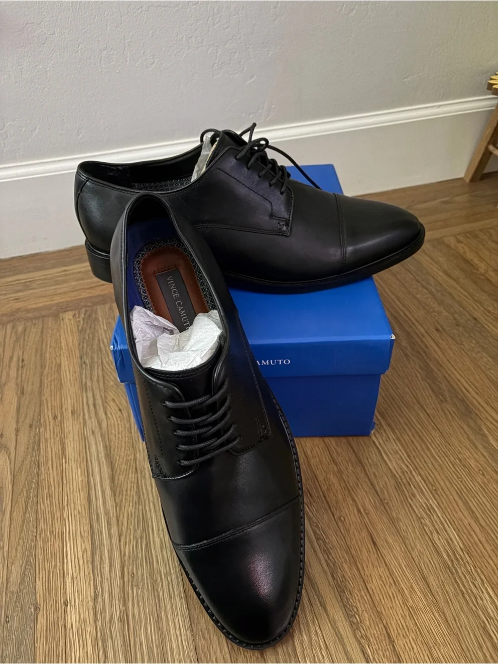 Vince Camuto Teodor Oxford Black Shoes